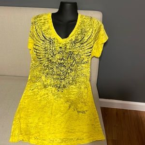Harley Davidson yellow T-shirt
